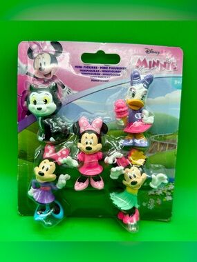 Disney Minnie & Friends Mini Figure Set - Pink, Purple, Green, Blue